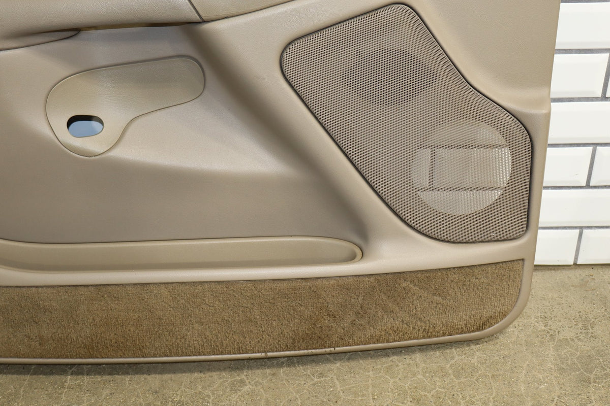 99-02 Chevrolet Silverado Ext Cab Door Panel Set Tan 52D