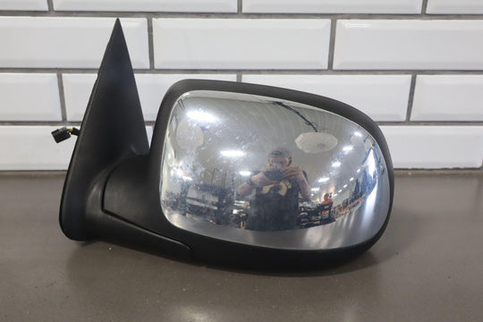 99 - 02 Chevy GMC Silverado Sierra 2500HD Left LH Driver Power Chrome Door Mirror