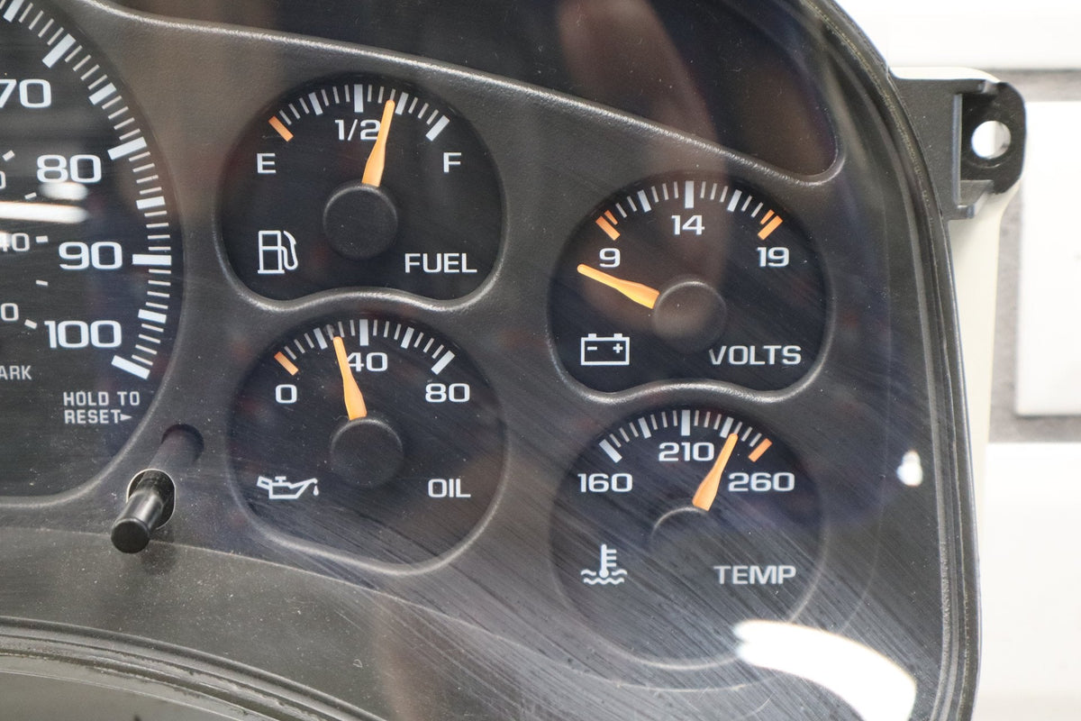 99-02 Chevy HD Truck 2500 3500 Gauge Cluster Speedometer w/ Trans Temp 15059383