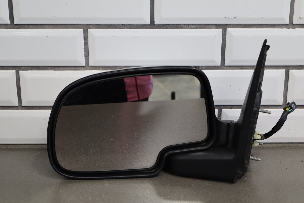 99-02 Chevy Silverado GMC Sierra Left LH Power Chrome Door Mirror GMT800