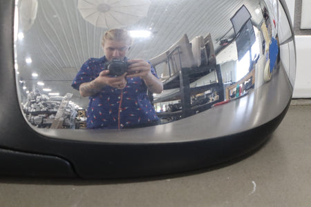 99-02 Chevy Silverado GMC Sierra Left LH Power Chrome Door Mirror GMT800