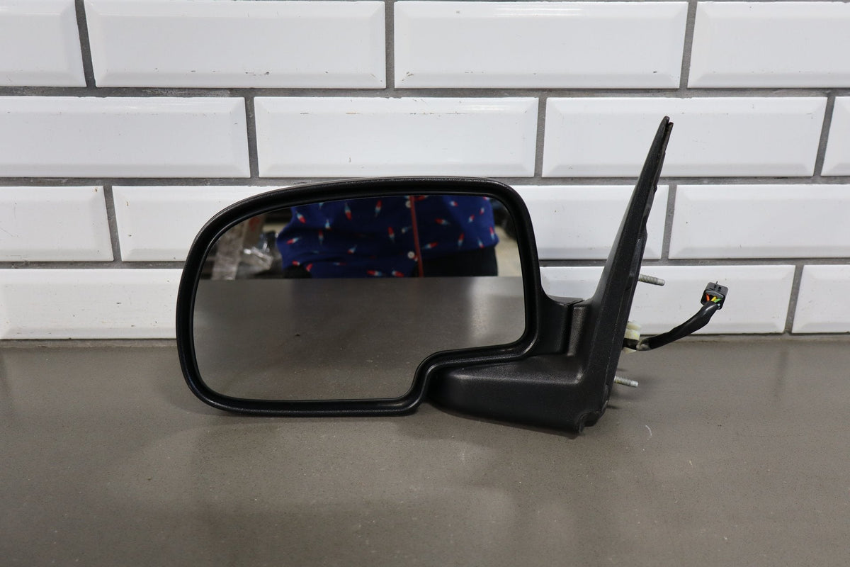 99-02 Chevy Silverado GMC Sierra Left LH Power Chrome Door Mirror GMT800