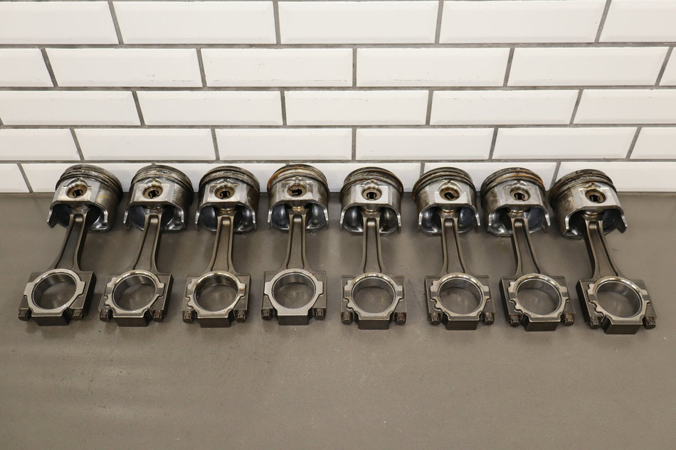 99-03 Ford F250 F350 7.3 Powerstroke Pistons Connecting Rods Set of 8 OEM