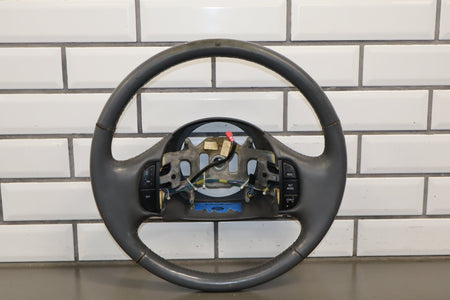 99-04 Ford F-250 F-350 Super Duty Steering Wheel OEM Gray Leather