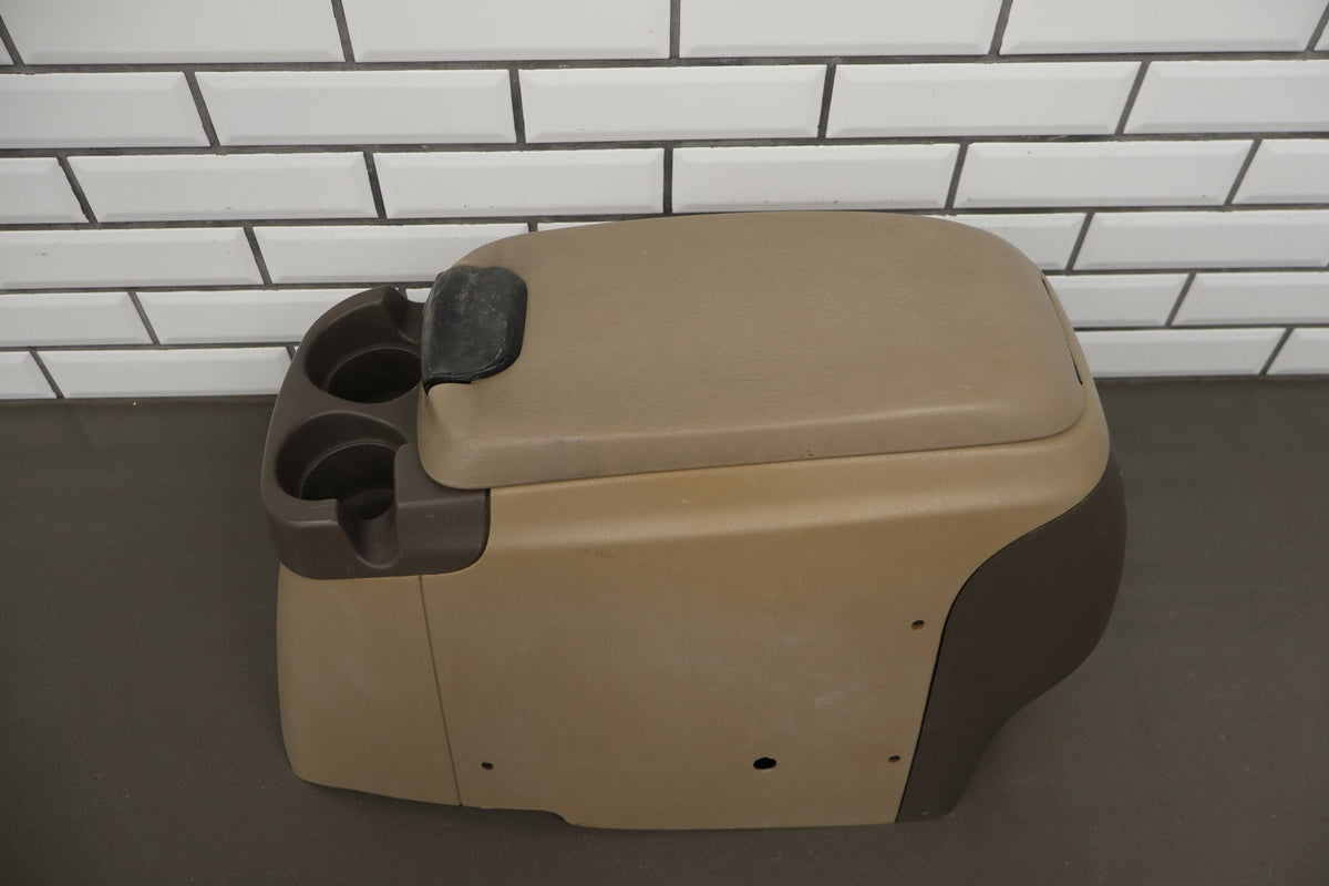 99-04 Ford F250 F350 Super Duty Floor Console Medium Parchment 4H OEM