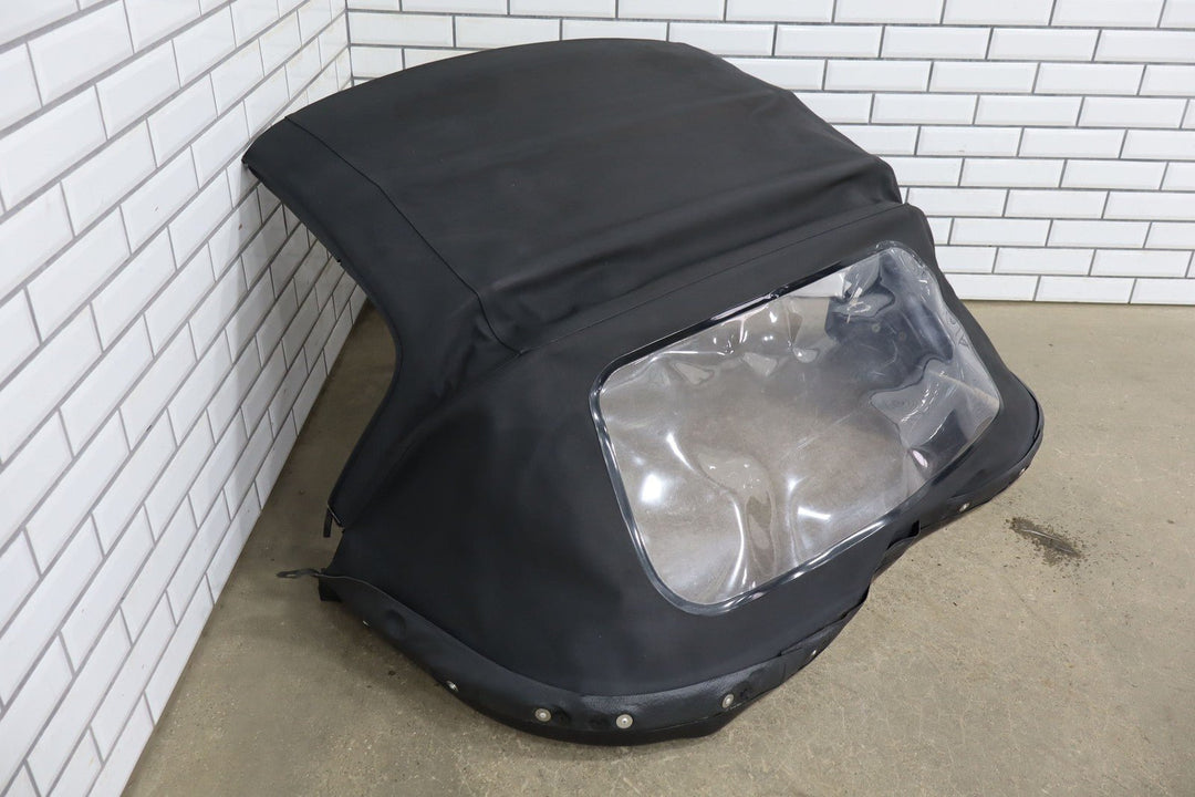 99 - 05 Mazda Miata NB Black Soft Top Convertible Roof W/Frame & Plastic Window
