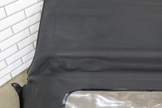 99 - 05 Mazda Miata NB Black Soft Top Convertible Roof W/Frame & Plastic Window