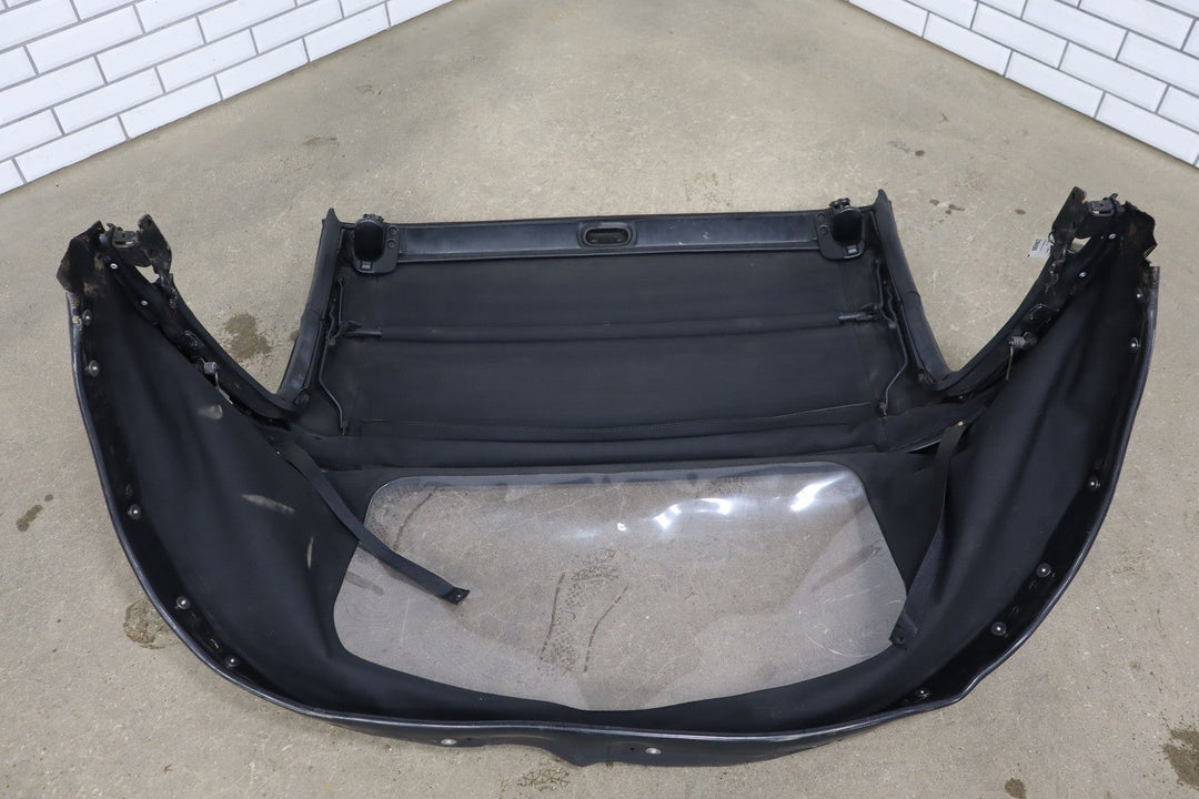 99 - 05 Mazda Miata NB Black Soft Top Convertible Roof W/Frame & Plastic Window