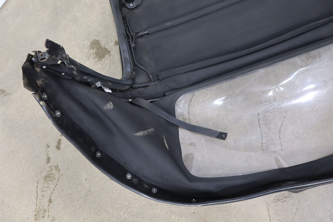 99 - 05 Mazda Miata NB Black Soft Top Convertible Roof W/Frame & Plastic Window