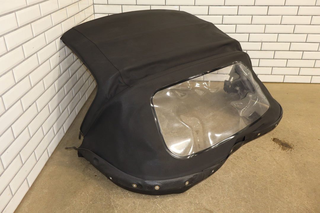 99 - 05 Mazda Miata NB Black Soft Top Convertible Roof W/Frame & Plastic Window