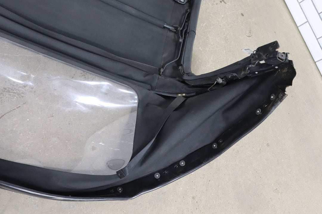 99 - 05 Mazda Miata NB Black Soft Top Convertible Roof W/Frame & Plastic Window