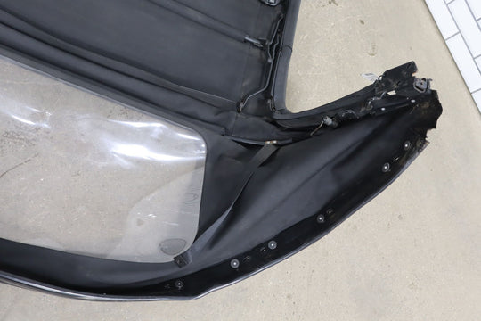 99 - 05 Mazda Miata NB Black Soft Top Convertible Roof W/Frame & Plastic Window