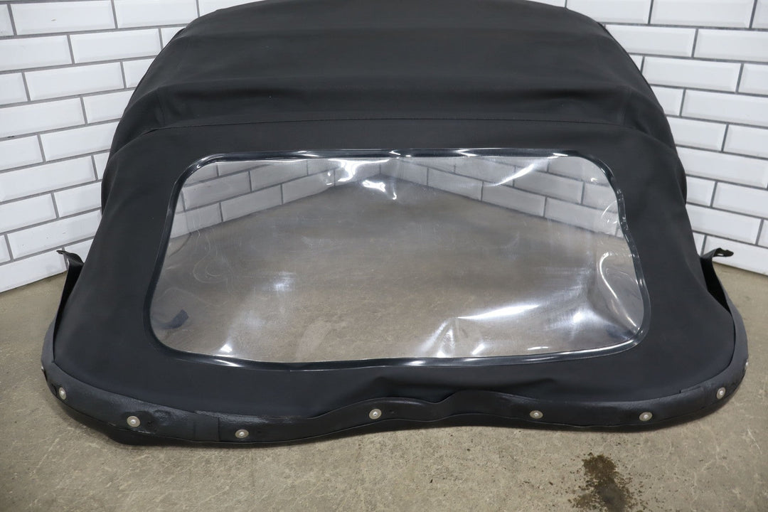 99 - 05 Mazda Miata NB Black Soft Top Convertible Roof W/Frame & Plastic Window