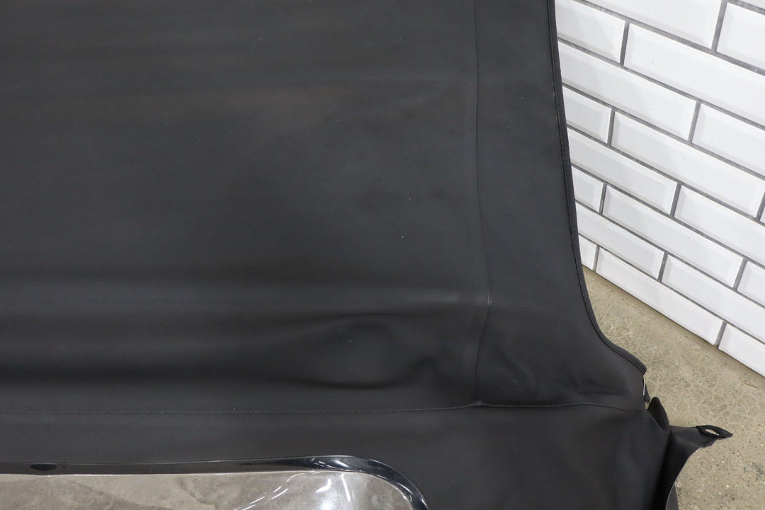 99 - 05 Mazda Miata NB Black Soft Top Convertible Roof W/Frame & Plastic Window