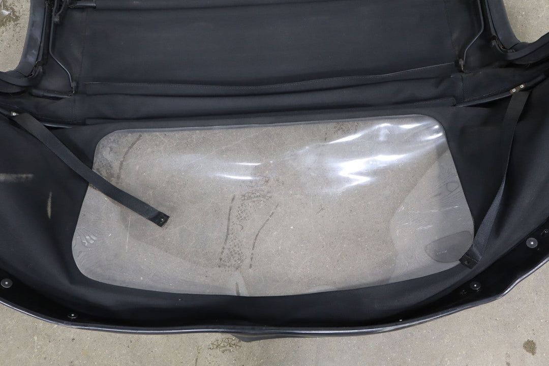 99 - 05 Mazda Miata NB Black Soft Top Convertible Roof W/Frame & Plastic Window