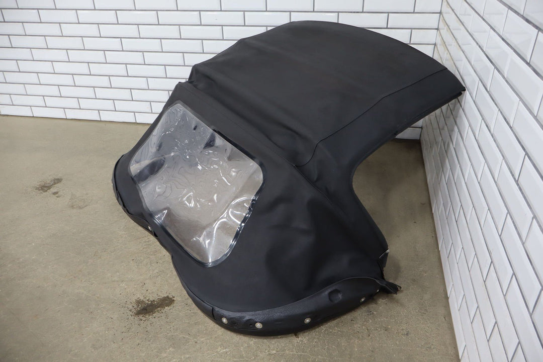 99 - 05 Mazda Miata NB Black Soft Top Convertible Roof W/Frame & Plastic Window
