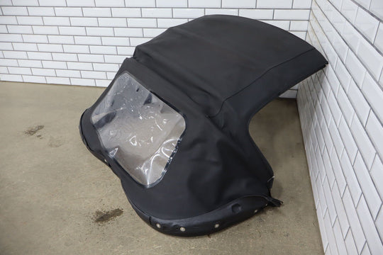 99 - 05 Mazda Miata NB Black Soft Top Convertible Roof W/Frame & Plastic Window