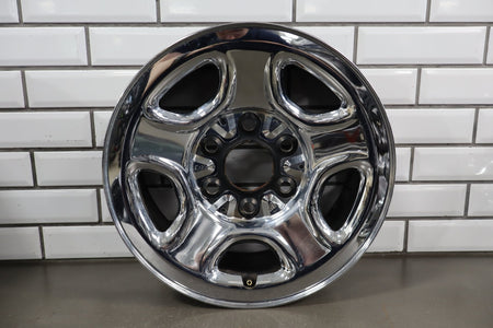 99-06 Chevrolet Silverado 16x6.5 Chrome Clad Steel Wheel Set