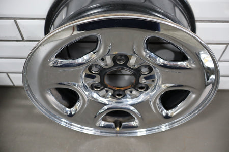99-06 Chevrolet Silverado 16x6.5 Chrome Clad Steel Wheel Set