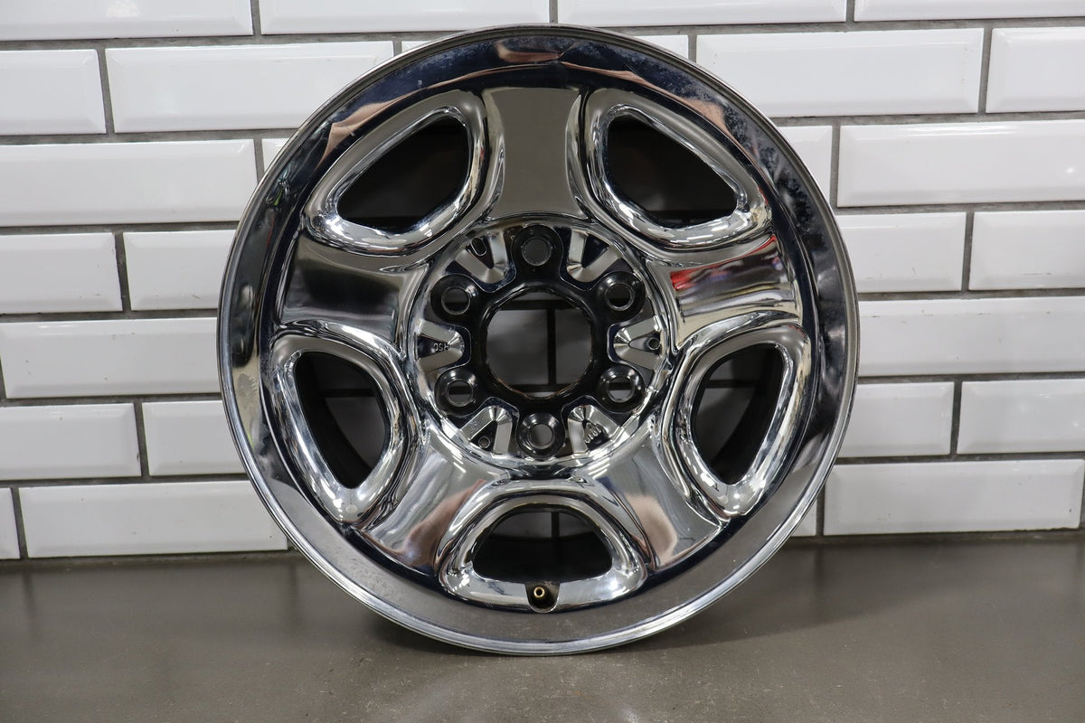 99-06 Chevrolet Silverado 16x6.5 Chrome Clad Steel Wheel Set
