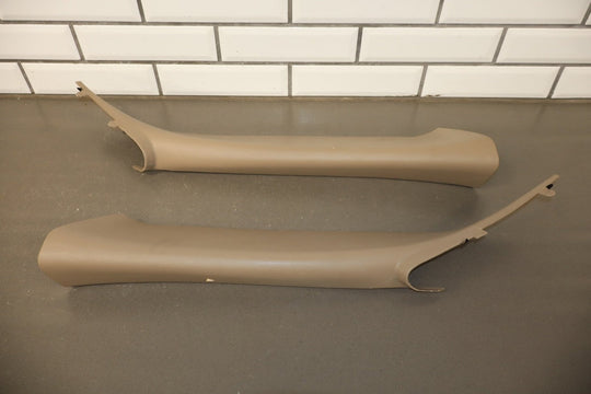 99 - 07 Chevy GMC Silverado Sierra SUV GMT800 A Pillar Trims Light Neutral