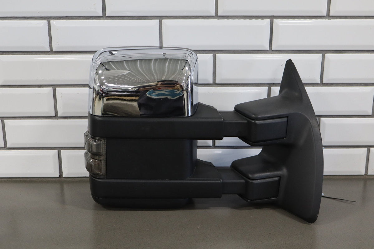 99-07 Ford F-250 F-350 Aftermarket Chrome Tow Mirror Pair Set Left/Right