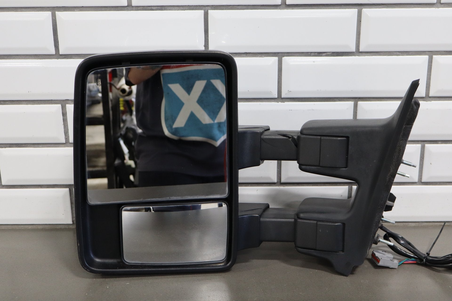 99-07 Ford F-250 F-350 Aftermarket Chrome Tow Mirror Pair Set Left/Right