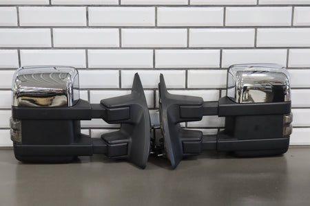 99-07 Ford F-250 F-350 Aftermarket Chrome Tow Mirror Pair Set Left/Right