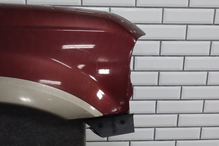 99-07 Ford F250 F350 Super Duty Passenger Right RH Fender Dark Toreador Red Rust Free