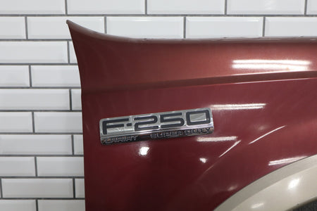 99-07 Ford F250 F350 Super Duty Passenger Right RH Fender Dark Toreador Red Rust Free