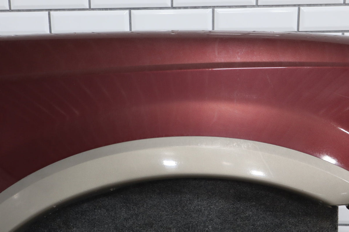 99-07 Ford F250 F350 Super Duty Passenger Right RH Fender Dark Toreador Red Rust Free