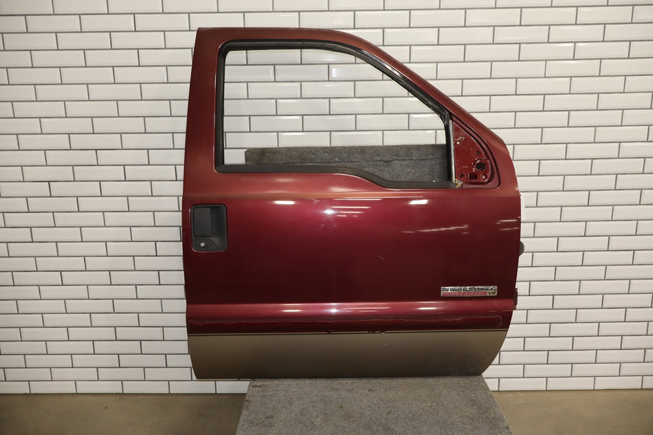 99-07 Ford F250 F350 Super Duty Passenger Right RH Front Door Dark Toreador Red JM