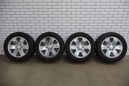 99-14 Chevy GMC OEM 20" Polished Wheel/Tire Set 275/55/20 (4) 6 Lug 1500
