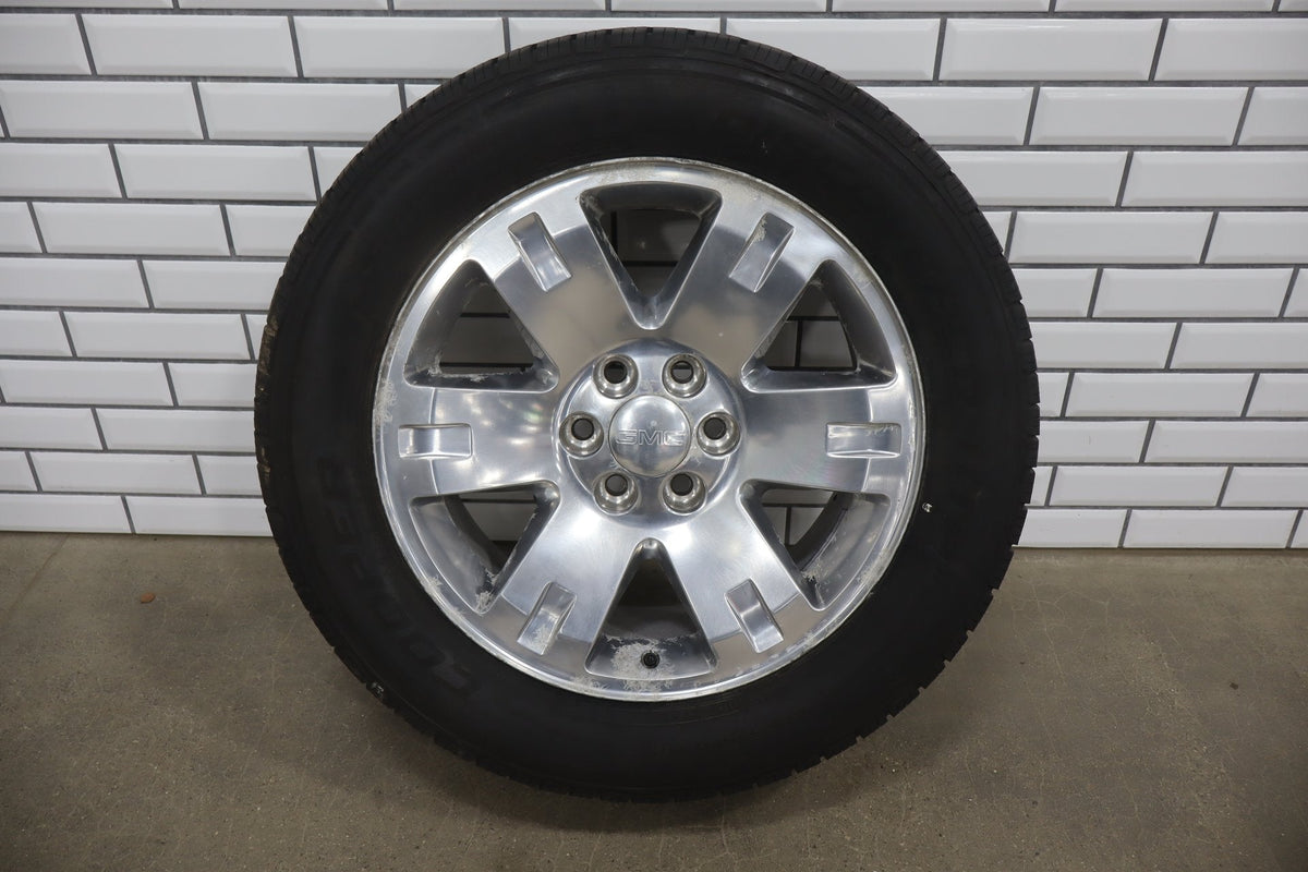 99-14 Chevy GMC OEM 20" Polished Wheel/Tire Set 275/55/20 (4) 6 Lug 1500