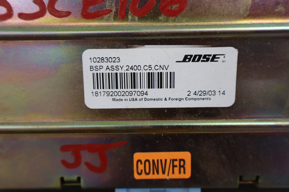 2003 Chevrolet Corvette- Radio