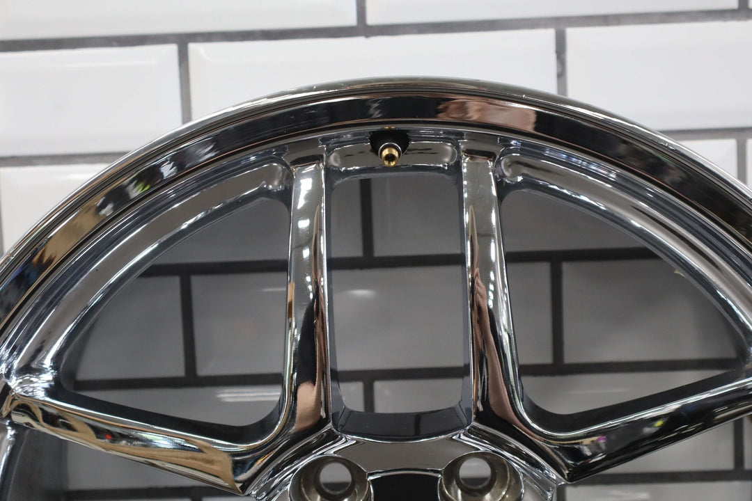 C5 Corvette Z06 Single (1) REAR 18x10.5 Wheel Double 5 - Spoke Chrome