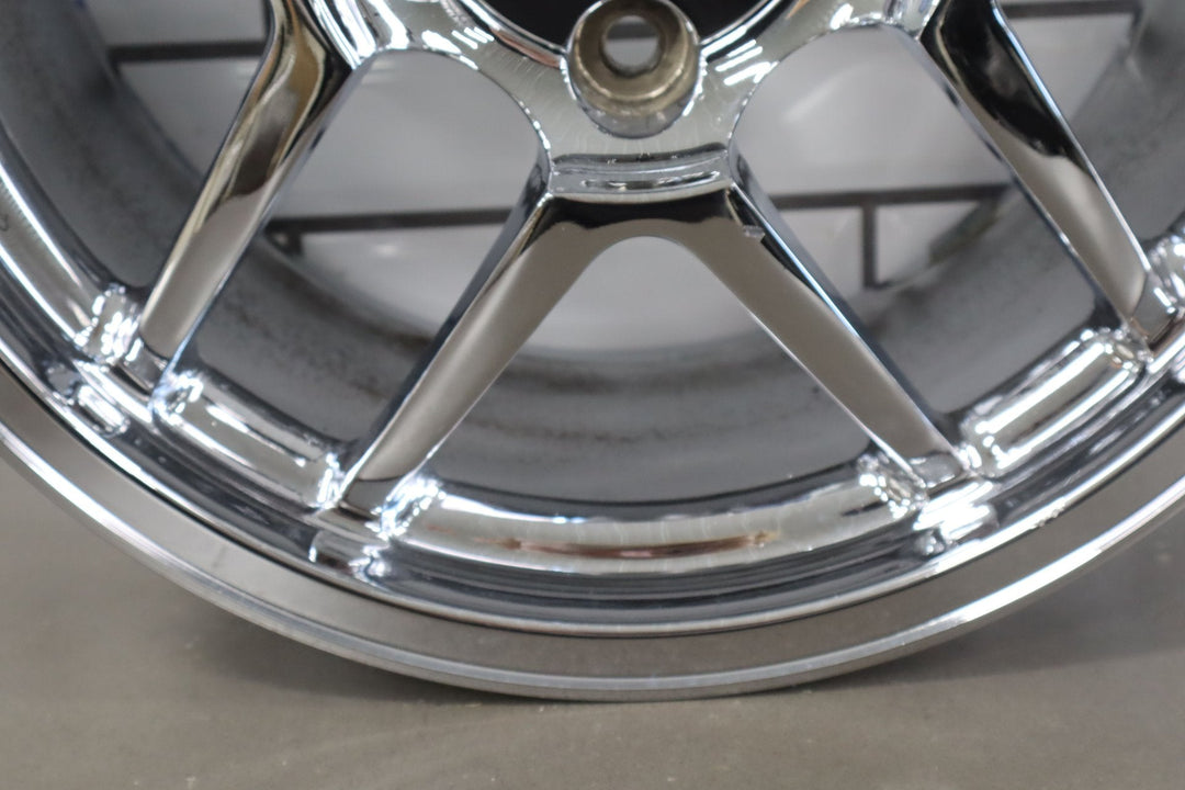 C5 Corvette Z06 Single (1) REAR 18x10.5 Wheel Double 5 - Spoke Chrome