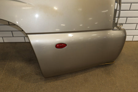 CRACKED 01-07 Chevrolet Silverado Sierra 3500 Left Bedside Panel Light Pewter