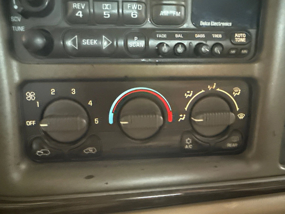 2002 GMC Sierra- Heater/AC Controls