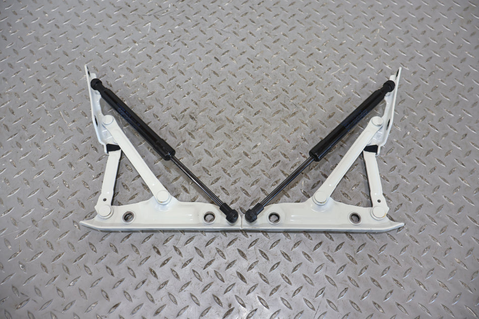 14-22 Infiniti Q50 Pair LH & RH Trunk Deck Lid Hinges OEM (White Pearl Tricoat)