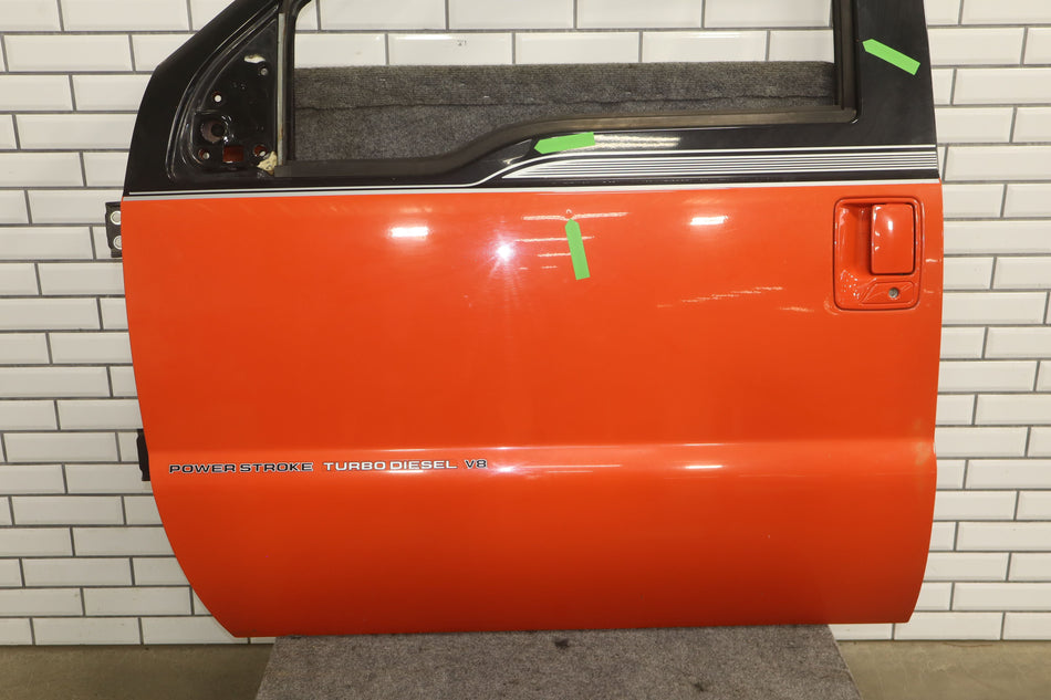 2004 Ford F-250 Super Duty Left Front Door Orange CY
