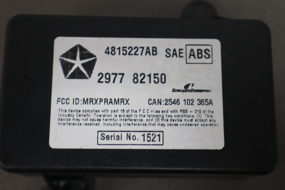 1999 Chrysler Prowler- Chassis Control Module