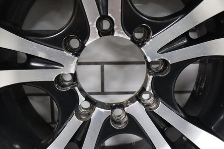EMR 17x8 Black Machined Split 5-Spoke Wheels Set of 4 Super Duty
