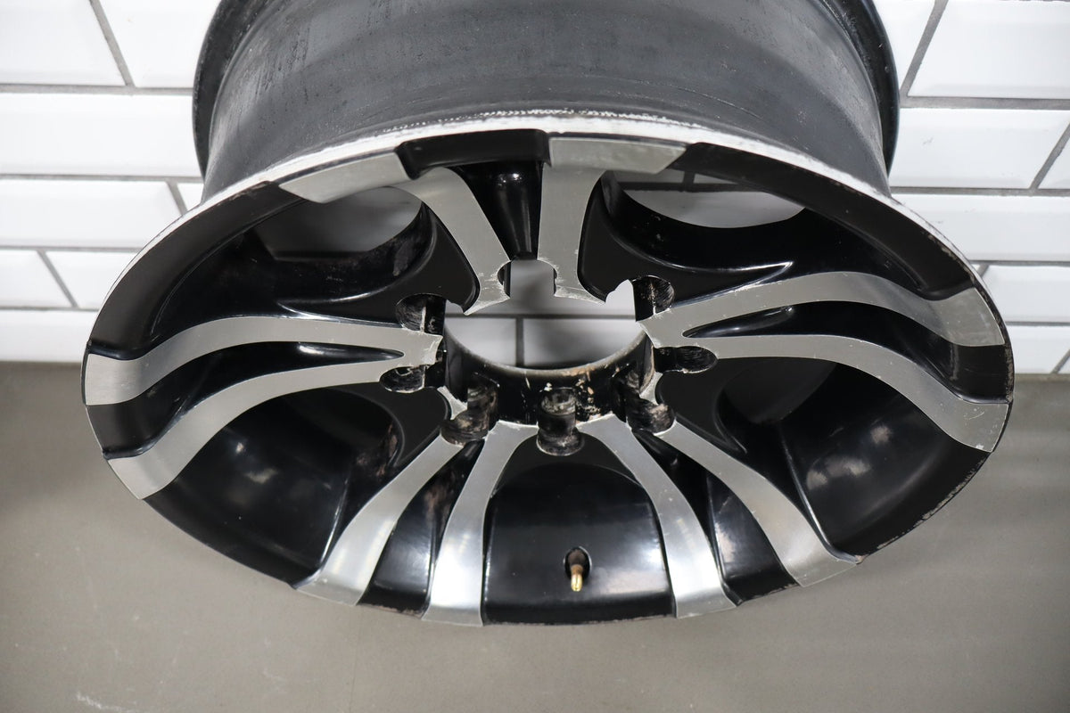 EMR 17x8 Black Machined Split 5-Spoke Wheels Set of 4 Super Duty