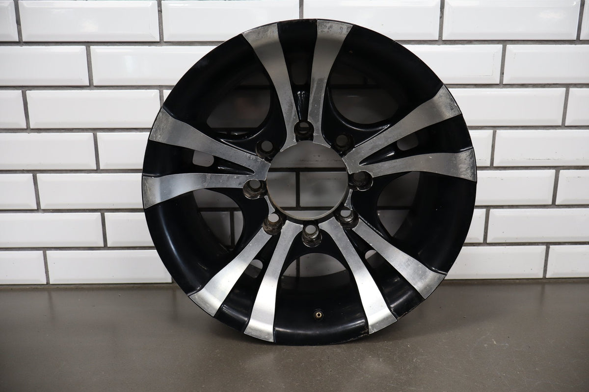 EMR 17x8 Black Machined Split 5-Spoke Wheels Set of 4 Super Duty