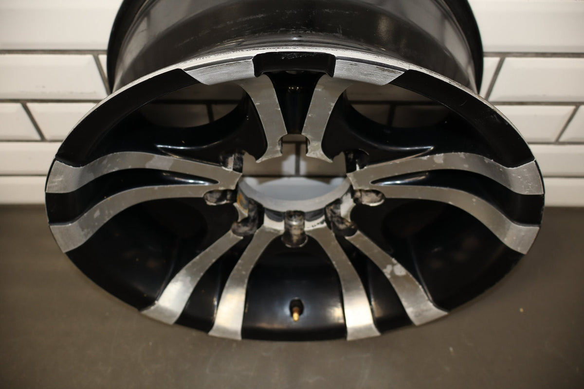 EMR 17x8 Black Machined Split 5-Spoke Wheels Set of 4 Super Duty