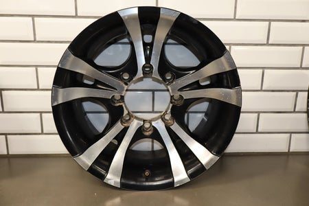 EMR 17x8 Black Machined Split 5-Spoke Wheels Set of 4 Super Duty