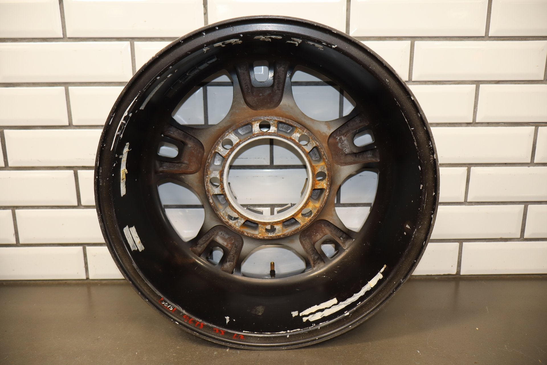 EMR 17x8 Black Machined Split 5-Spoke Wheels Set of 4 Super Duty
