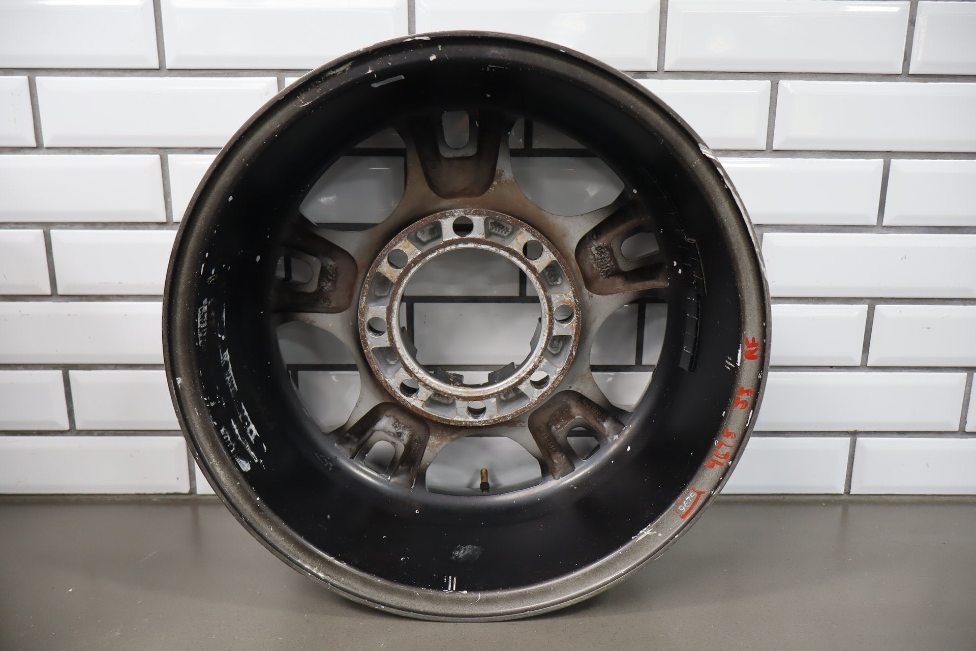 EMR 17x8 Black Machined Split 5-Spoke Wheels Set of 4 Super Duty