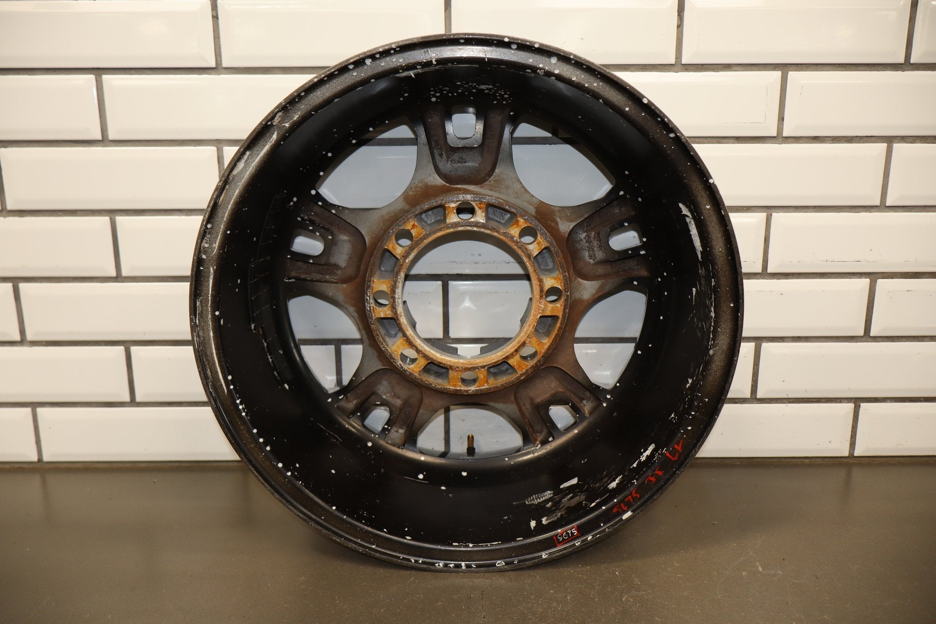 EMR 17x8 Black Machined Split 5-Spoke Wheels Set of 4 Super Duty